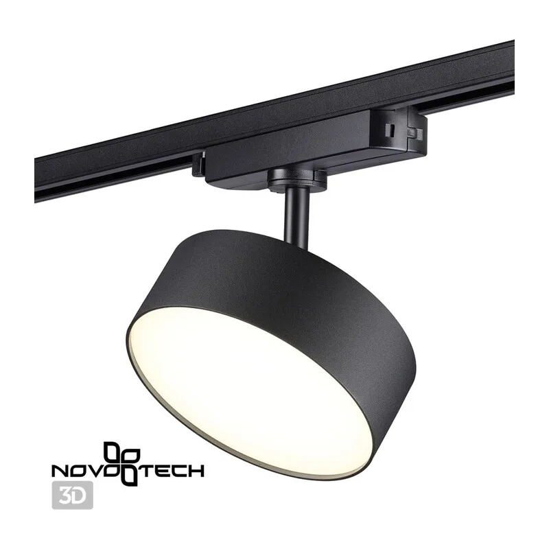 358756 PORT NT21 277 черный Светильник трековый однофазный трехжильный IP20 LED 24W 4000K 2100Лм 100-265V PROMETA 3