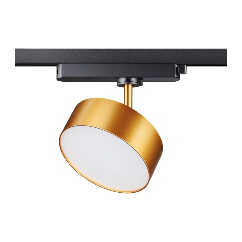 358757 PORT NT21 215 матовое золото Светильник трековый однофазный трехжильный IP20 LED 24W 4000K 2100Лм 100-265V PROMETA