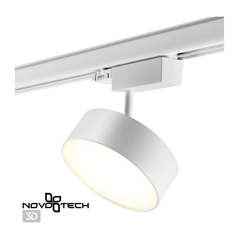358758 PORT NT21 269 белый Трехфазный трековый светодиодный светильник IP20 LED 24W 4000K 2100Лм 100-265V PROMETA 4