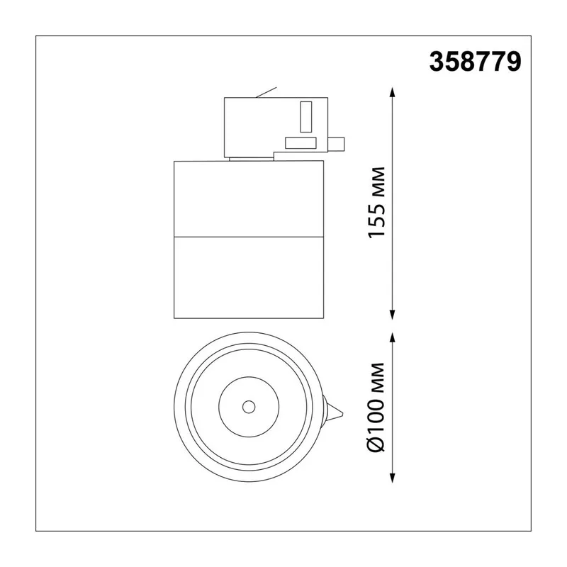 358779 PORT NT21 314 черный Трехфазный трековый светодиодный светильник IP20 LED 15W 4000K 1300Лм 100-265V GRODA 4