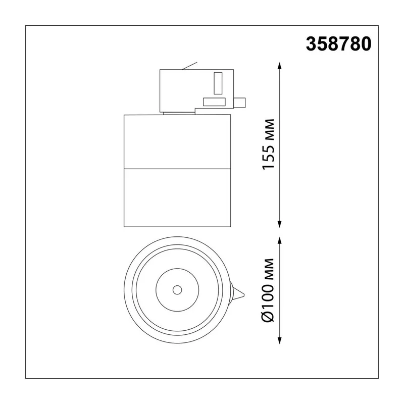358780 PORT NT21 314 белый Трехфазный трековый светодиодный светильник IP20 LED 15W 4000K 1300Лм 100-265V GRODA 4