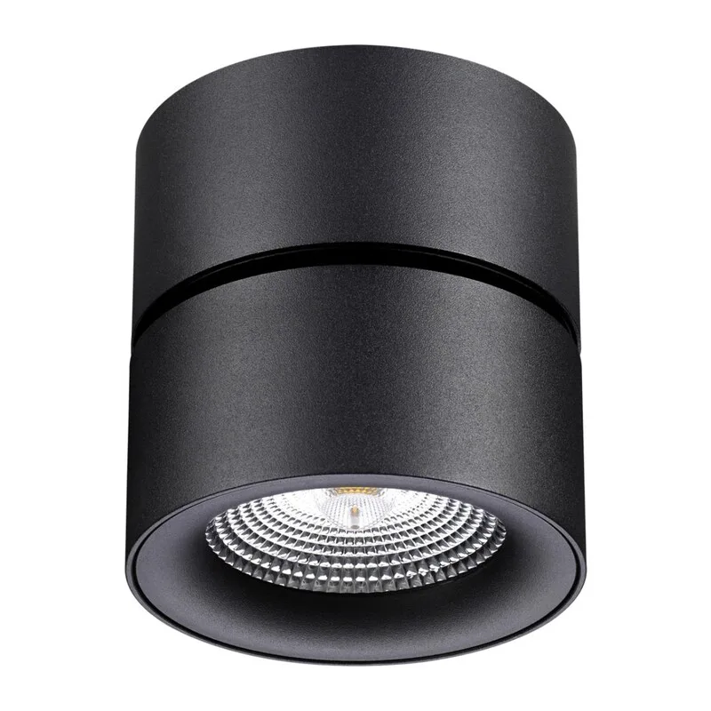 358781 OVER NT21 420 черный Светильник накладной светодиодный IP20 LED 25W 4000K 2200Лм 100-265V GRODA 2
