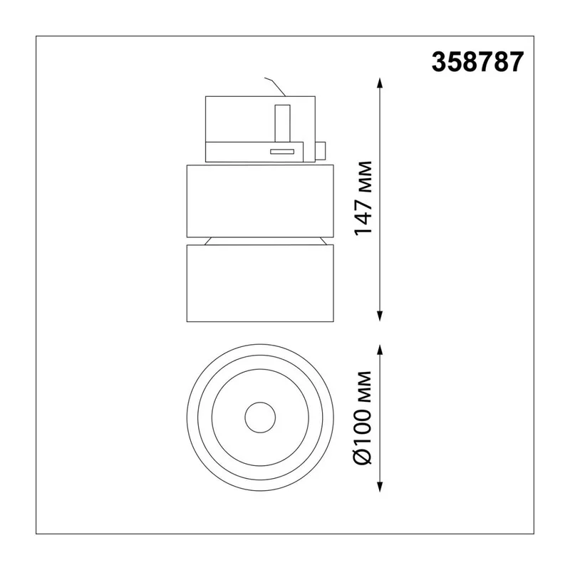358787 PORT NT21 315 черный Трехфазный трековый светодиодный светильник IP20 LED 25W 4000K 2200Лм 100-265V GRODA 4