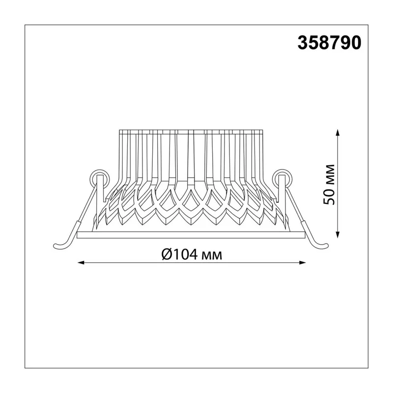 358790 SPOT NT21 534 черный Светильник встраиваемый светодиодный IP20 LED 15W 4000K 1600Лм 110-265V BIND 4