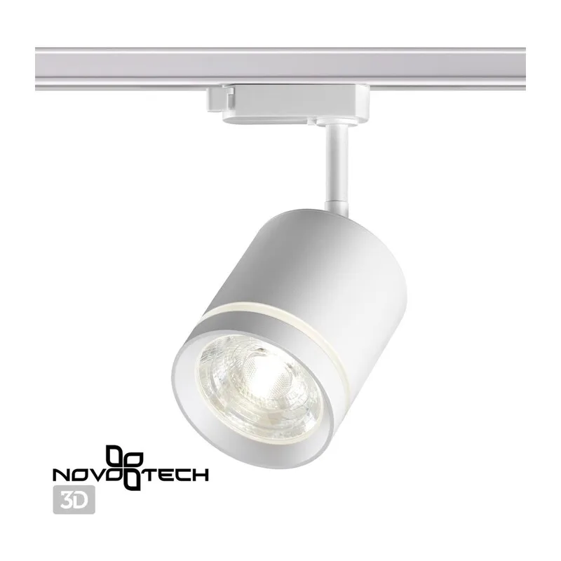 358802 PORT NT21 286 белый Светильник трековый однофазный трехжильный IP20 LED 15W 1300Лм 4000K 85-265V ARUM 4