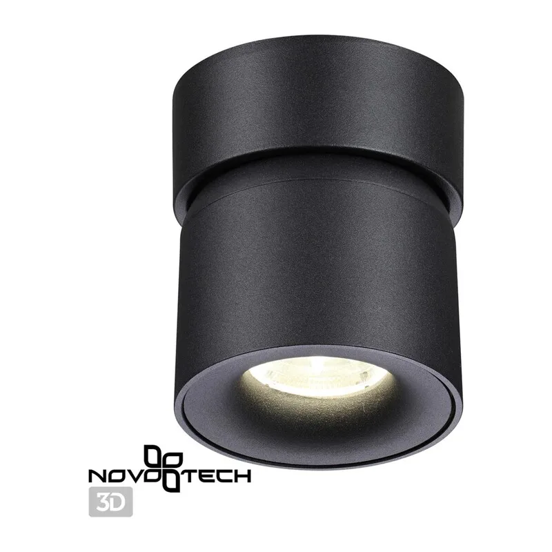 358809 OVER NT21 416 черный Светильник накладной светодиодный IP20 LED 10W 850Лм 4000K 220V GESSO 4