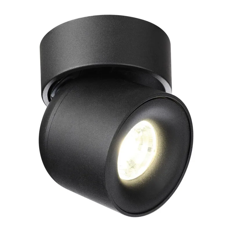 358809 OVER NT21 416 черный Светильник накладной светодиодный IP20 LED 10W 850Лм 4000K 220V GESSO