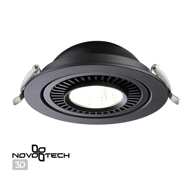 358818 SPOT NT21 530 черный Светильник встраиваемый светодиодный IP20 LED 18W 1600Лм 4000K 220V GESSO 4