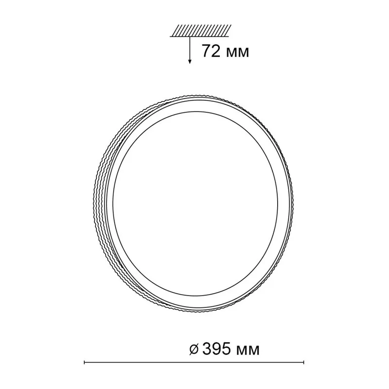 3054/DL PALE SN 000 Светильник пластик/белый/золотистый LED 48Вт 3000-6300K D395 IP43 пульт ДУ SHINY 6