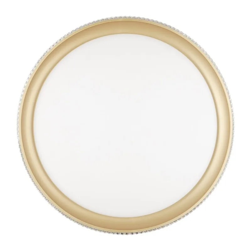 3054/DL PALE SN 000 Светильник пластик/белый/золотистый LED 48Вт 3000-6300K D395 IP43 пульт ДУ SHINY 3