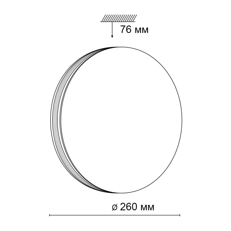 3055/AL PALE SN 016 Светильник пластик/белый/черный LED 18Вт 4000К D260 IP43 LOBIO 2