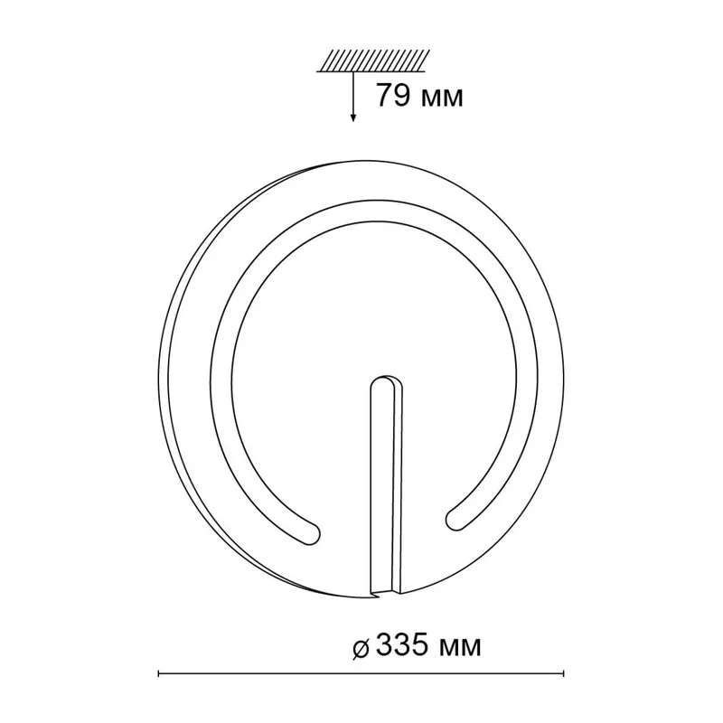 3041/CL COLOR SN 000 Светильник пластик/белый/хром LED 30Вт 4000К D335 IP43 BUTTON 4