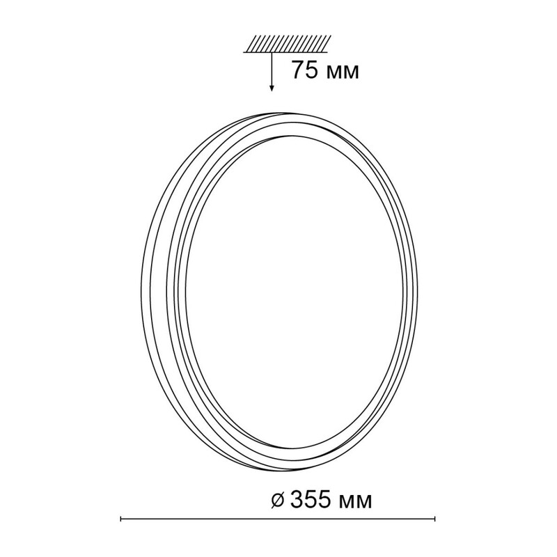 3044/CL PALE SN 028 Светильник пластик/белый/коричневый LED 30Вт 4000К D355 IP43 NAVIL 2