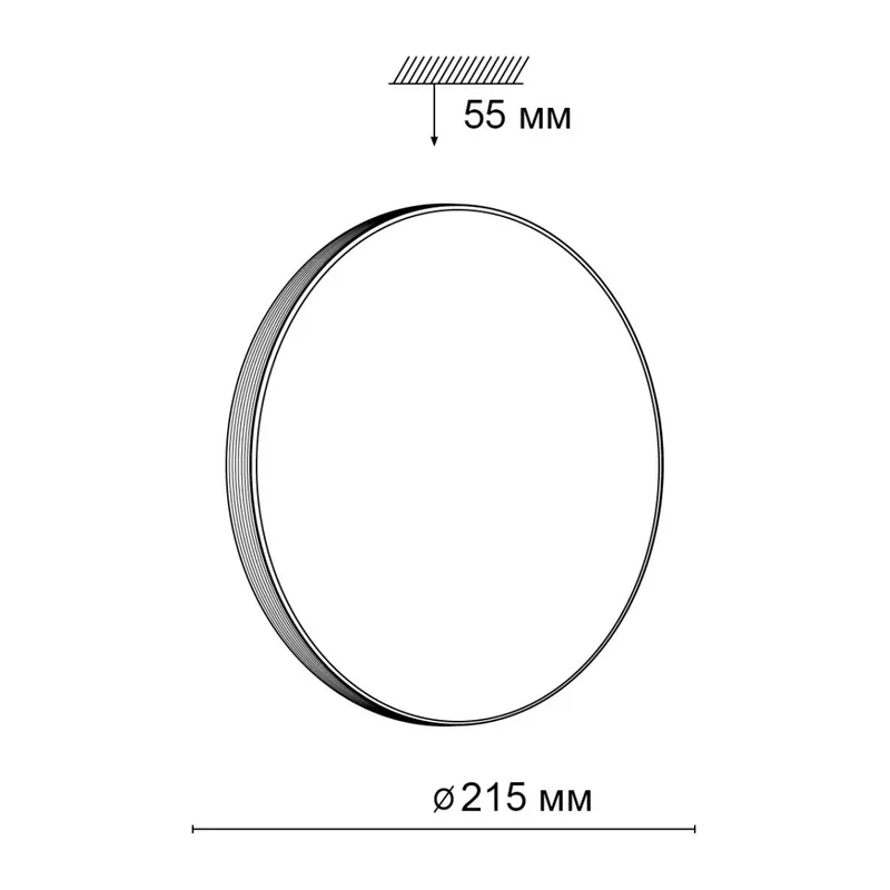 3066/AL MINI SN 207 Светильник пластик/белый/под светлое дерево LED 12Вт 4000К D215 IP43 SMALLI 3