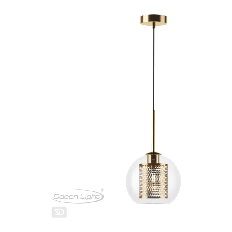 4939/1 PENDANT ODL22 401 античн.бронза/металл/прозрачный/стекло Подвес E27 1*40W CLOCKY 4