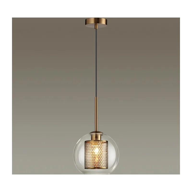 4939/1 PENDANT ODL22 401 античн.бронза/металл/прозрачный/стекло Подвес E27 1*40W CLOCKY 2