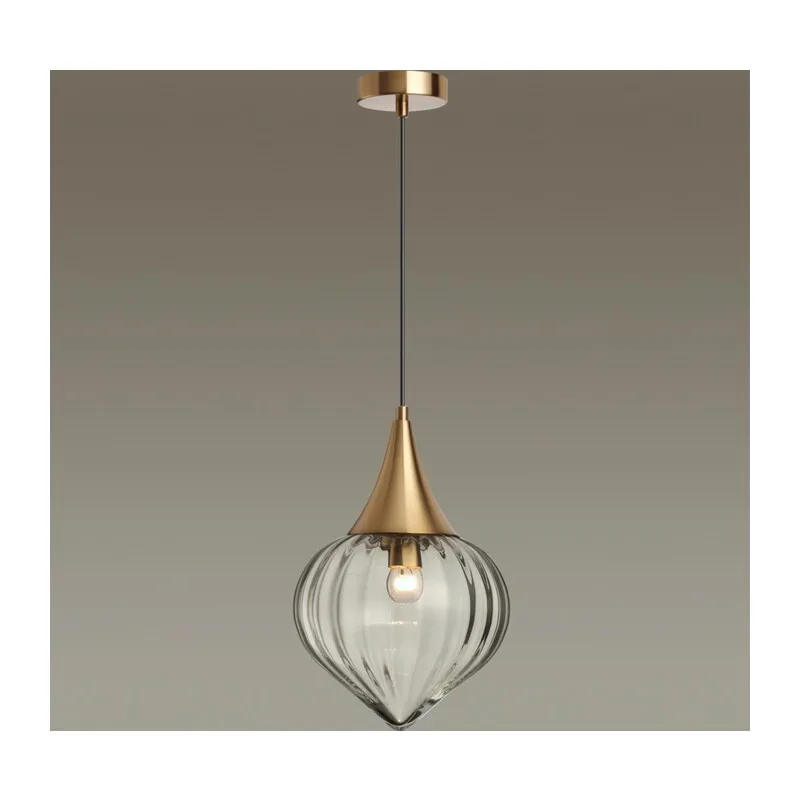 4950/1 PENDANT ODL22 401 бронзовый/прозрачный/стекло Подвес E14 1*40W KESTA 2