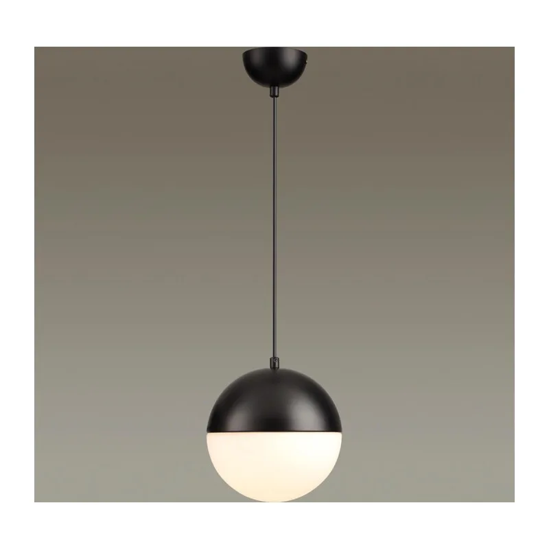 4958/1A PENDANT ODL22 393 черный/металл/белый/стекло Подвес E27 1*40W PINGA 2