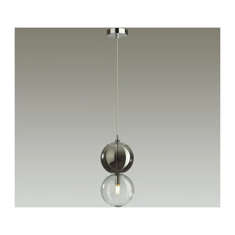4980/1A PENDANT ODL22 000 хром/дымчатый/стекло Подвес G9 1*40W TWIXY 2