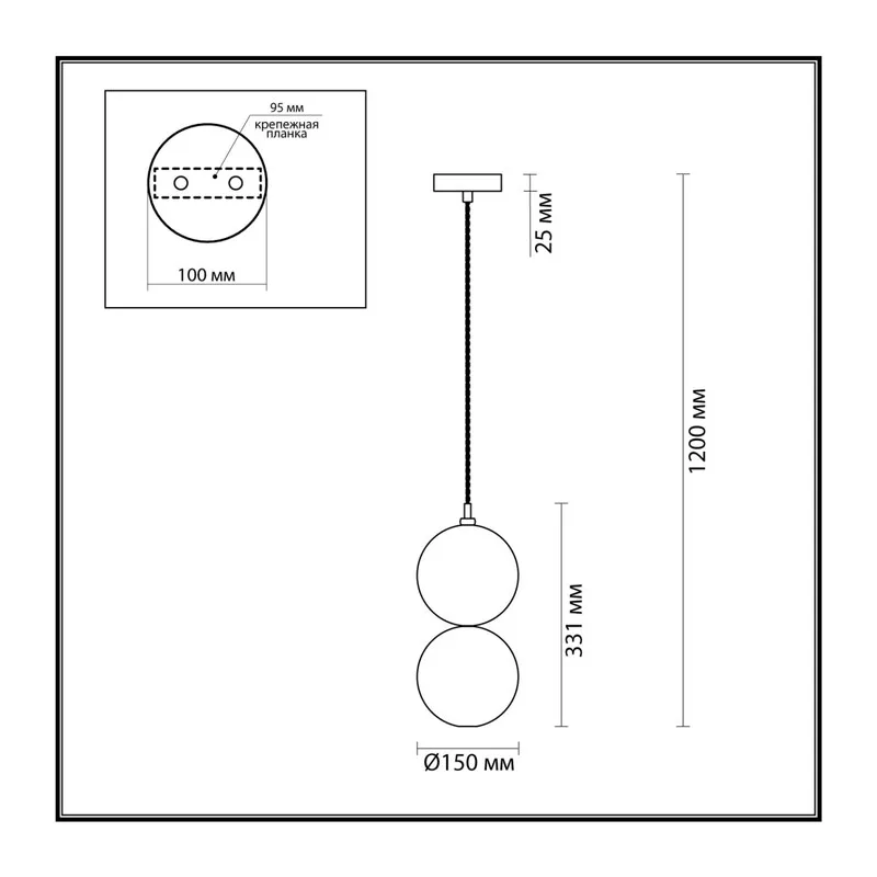 4980/1B PENDANT ODL22 000 хром/коричневый/стекло Подвес G9 1*40W TWIXY 5