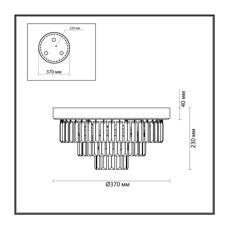5257/4C CLASSI LN26 119 латунь Люстра потолочная E14 4*40W 220V ZAHA 5