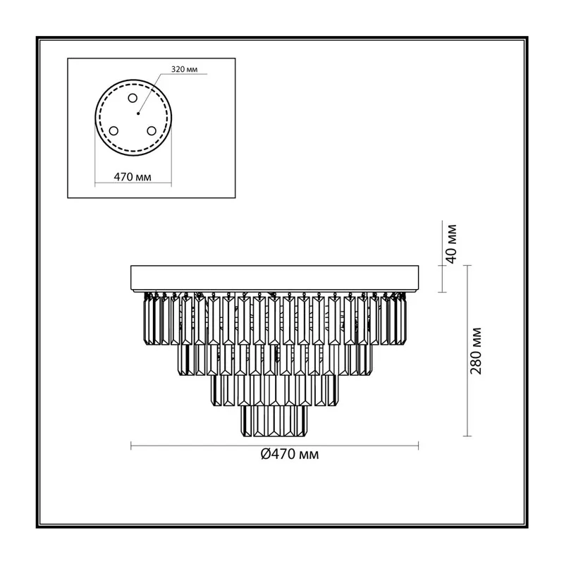 5257/6C CLASSI LN26 119 латунь Люстра потолочная E14 6*40W 220V ZAHA 6