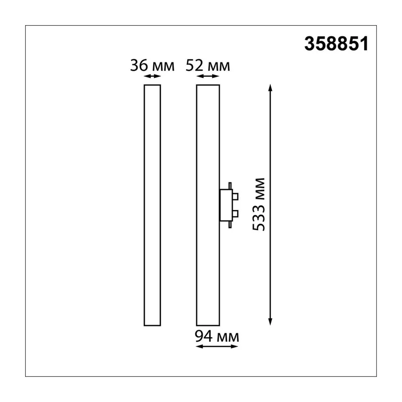 358851 PORT NT22 272 черный Светильник трековый однофазный трехжильный IP20 LED 4000K 30W 220V ITER 3