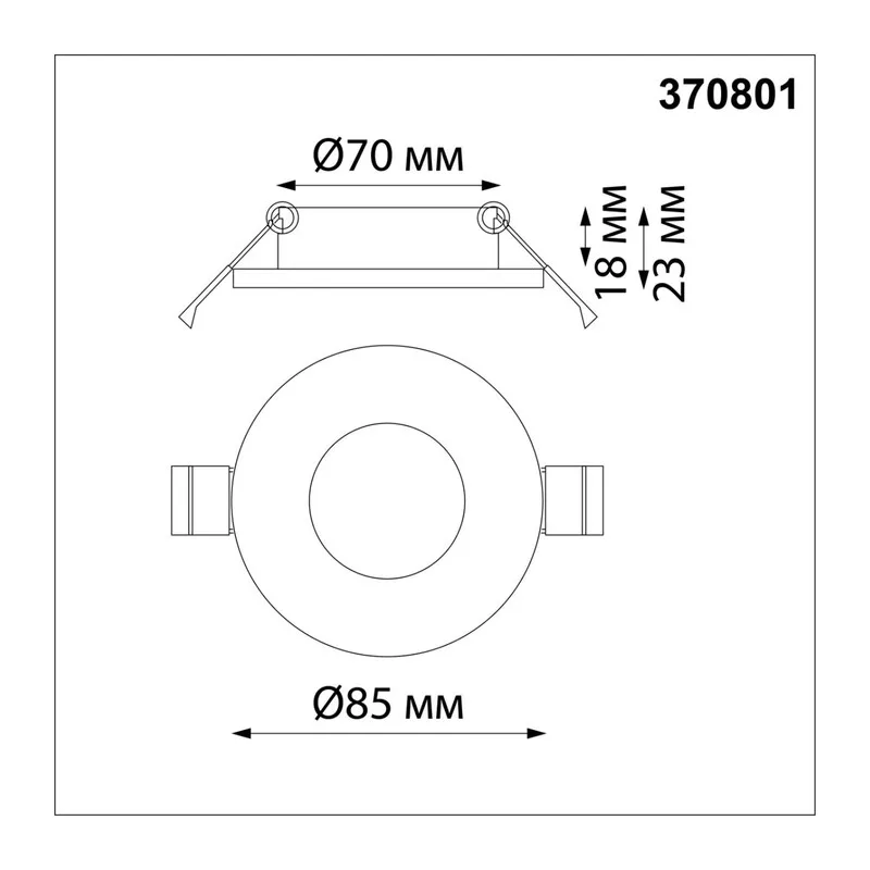 370801 SPOT NT22 598 Светильник встраиваемый влагозащищенный IP44 GU10 50W 220V AQUA 2