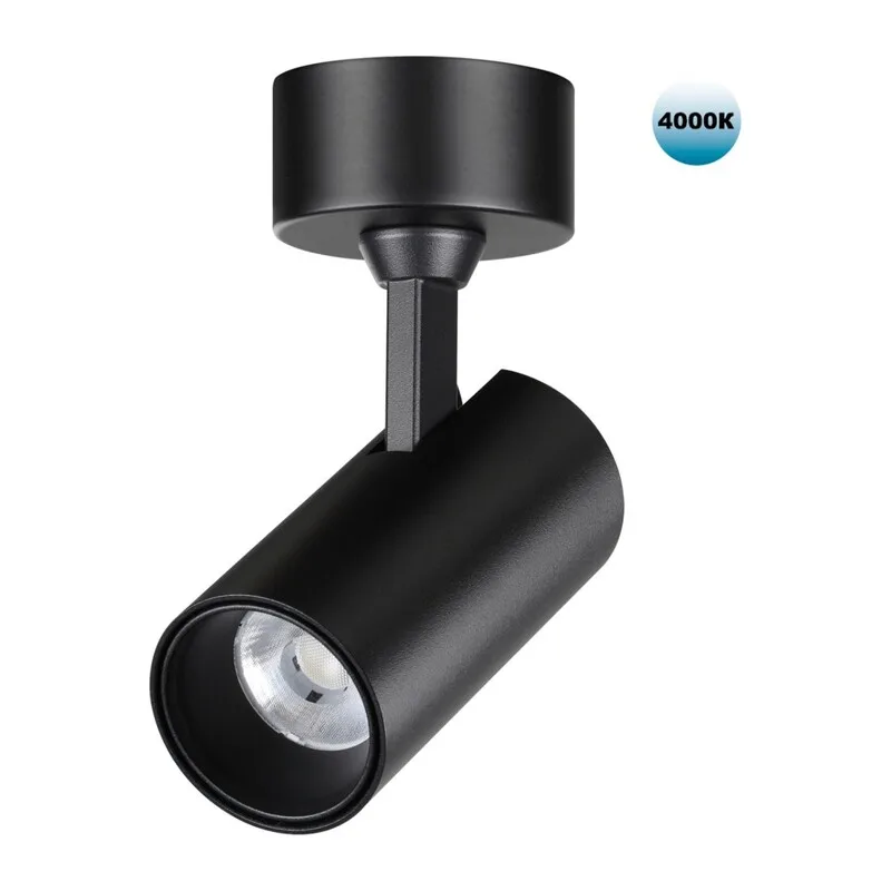 359230 OVER NT23 374 черный Светильник накладной светодиодный IP20 LED 15W 220V 1440Лм 4000К SELENE