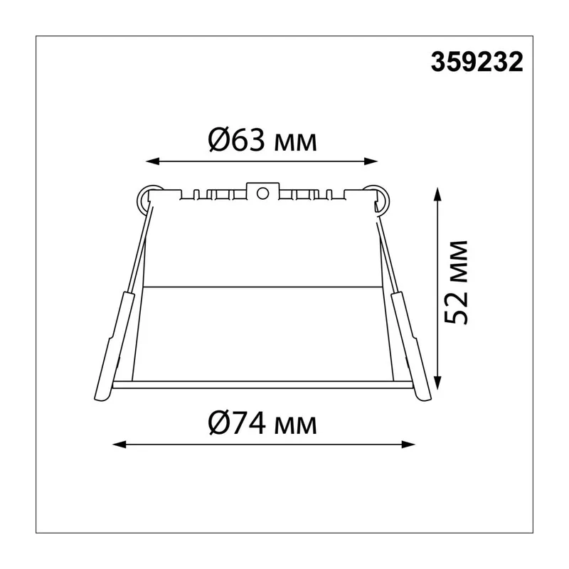 359232 SPOT NT23 536 белый Светильник встраиваемый светодиодный IP20 LED 6W 220V 360Лм 3000К TRAN 5