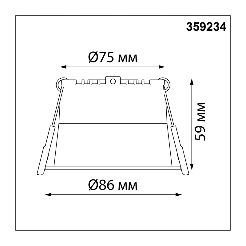 359234 SPOT NT23 536 белый Светильник встраиваемый светодиодный IP20 LED 9W 220V 540Лм 3000К TRAN 5