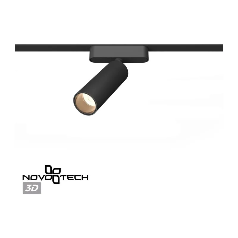 359256 SHINO NT23 190 черный Трековый светильник для низковольтного шинопровода IP20 LED 15W 48V 1275Лм 3000К SMAL 4