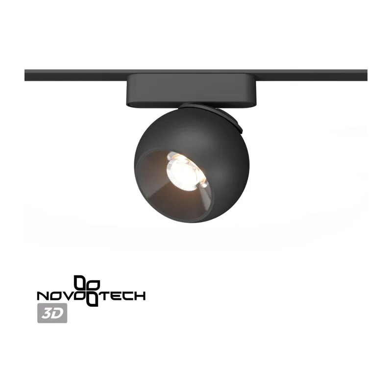 359266 SHINO NT23 194 черный Трековый светильник для низковольтного шинопровода IP20 LED 12W 48V 960Лм 3000К SMAL 3