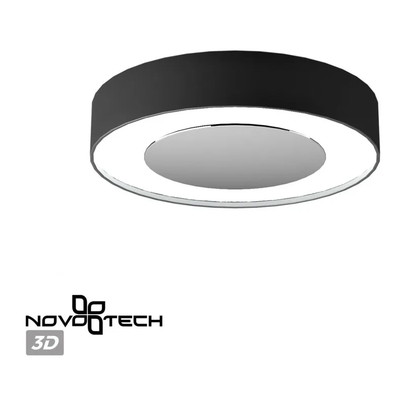359277 OVER NT23 280 черный Светильник накладной светодиодный IP20 LED 18W 85-265V 1350Лм 3000К MIRROR 4