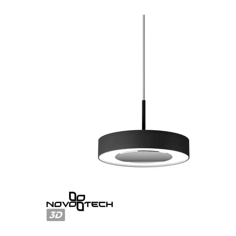 359281 OVER NT23 280 черный Светильник накладной светодиодный IP20 LED 18W 85-265V 1350Лм 3000К MIRROR 3