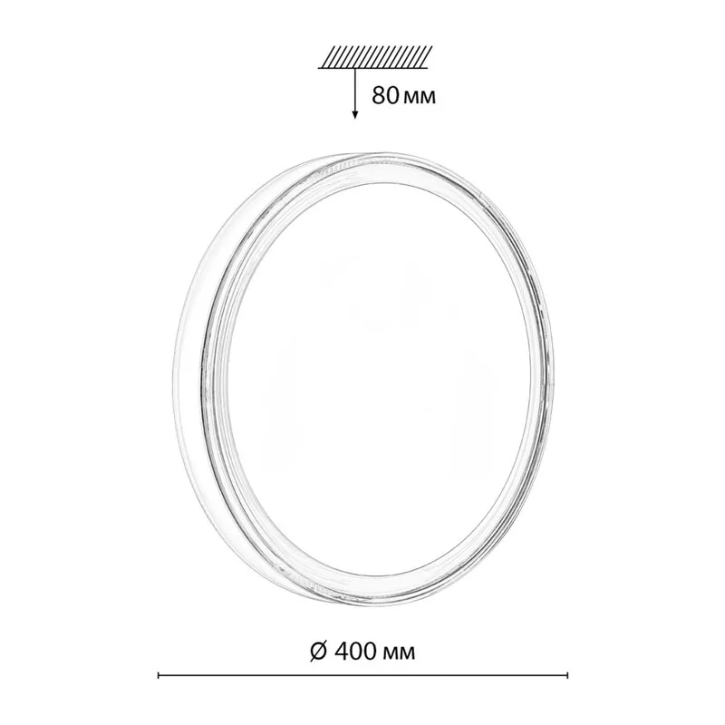 7699/DL MARON SN 146 Светильник пластик/белый LED 48Вт 4000K D400 IP43 LAVEN 5