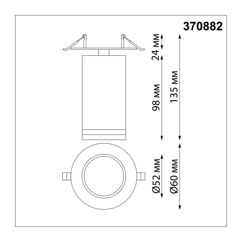 370882 SPOT NT22 573 матовое золото Cветильник встраиваемый IP20 GU10 9W 220V ULAR 3