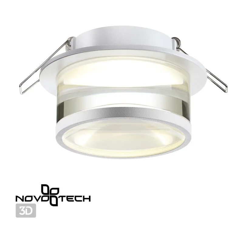370915 SPOT NT22 582 белый Светильник встраиваемый IP20 GU10 9W 220V GEM 2