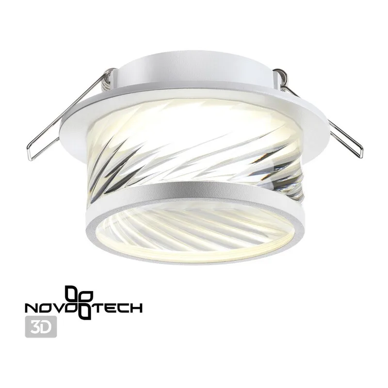 370919 SPOT NT22 582 белый Светильник встраиваемый IP20 GU10 9W 220V GEM 3