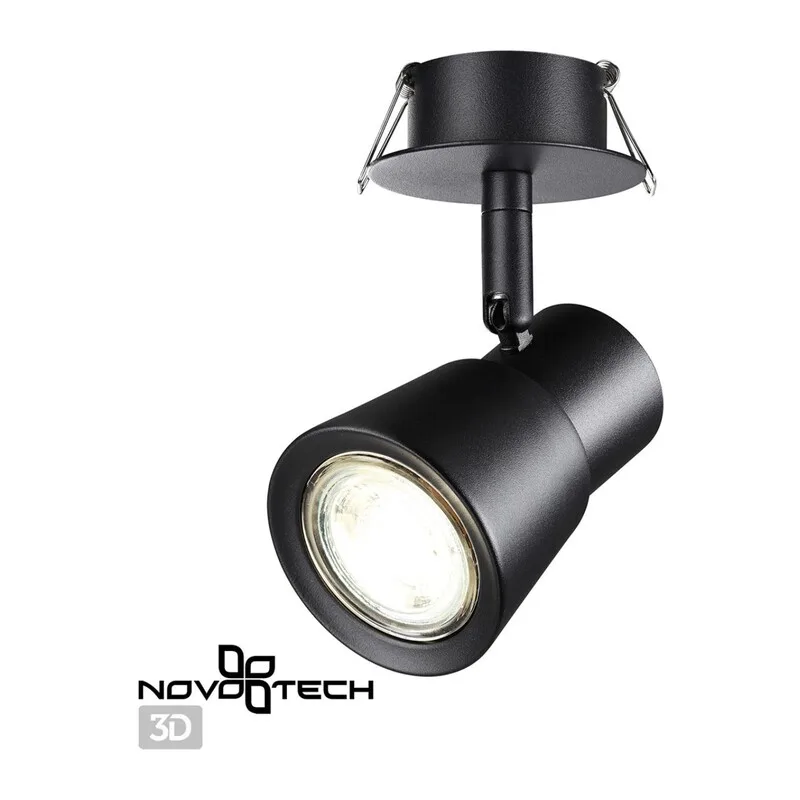 370930 SPOT NT22 313 черный Светильник встраиваемый IP20 GU10 50W 220V MOLO 2