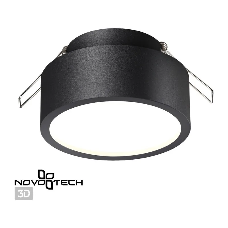 358904 SPOT NT22 588 черный Встраиваемый влагозащищенный светильник IP54 LED 4000K 10W 220V MAY 3