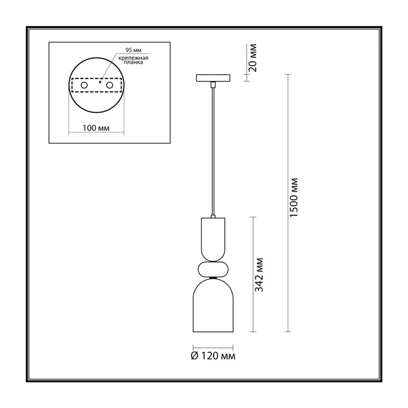 5235/1 MODERNI LN26 149 хром Подвес E27 1*60W 220V GILLIAN 3