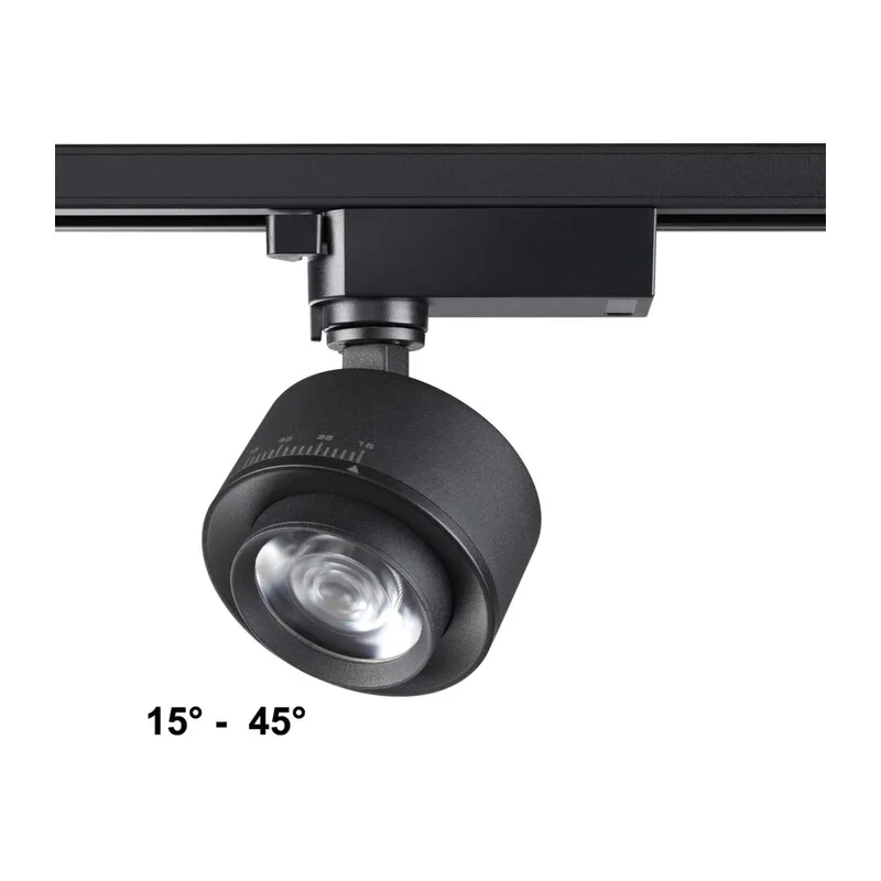 358942 PORT NT22 218 черный Светильник трековый однофазный трехжильный IP20 LED 4000К 15W 220V EDDY