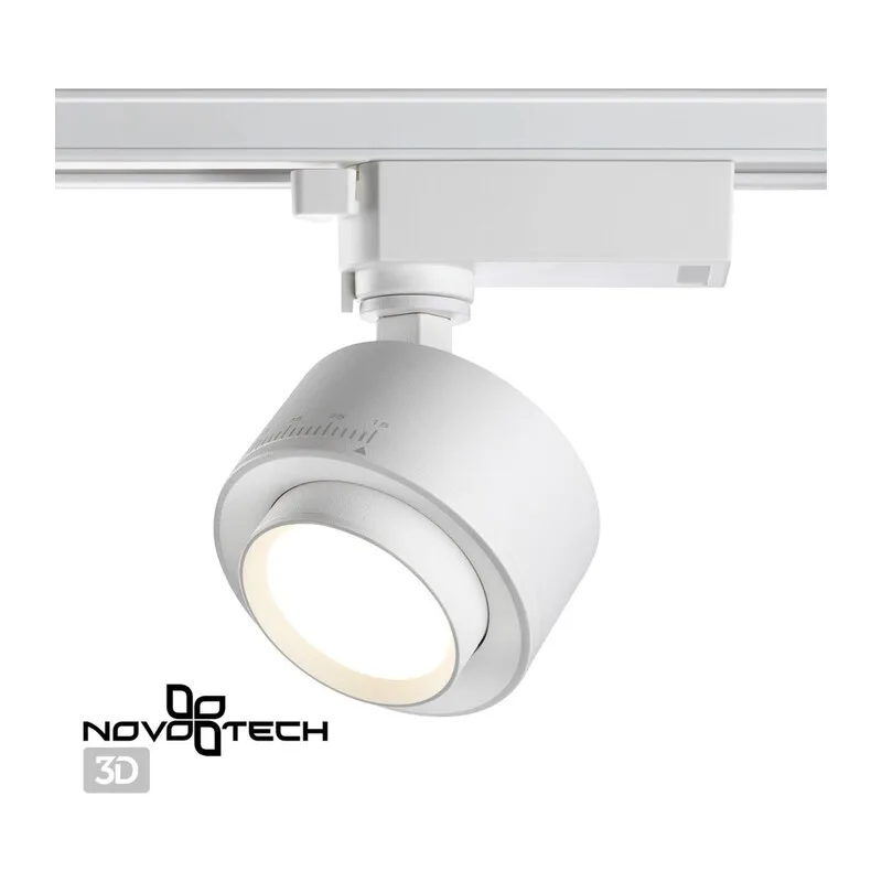 358943 PORT NT22 218 белый Светильник трековый однофазный трехжильный IP20 LED 4000К 15W 220V EDDY 6