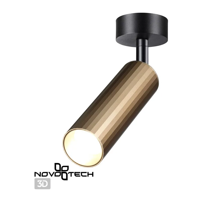 358987 OVER NT22 384 бронза светлая/черный Светильник светодиодный накладной IP20 LED 4000K 15W 220V ALBA 3