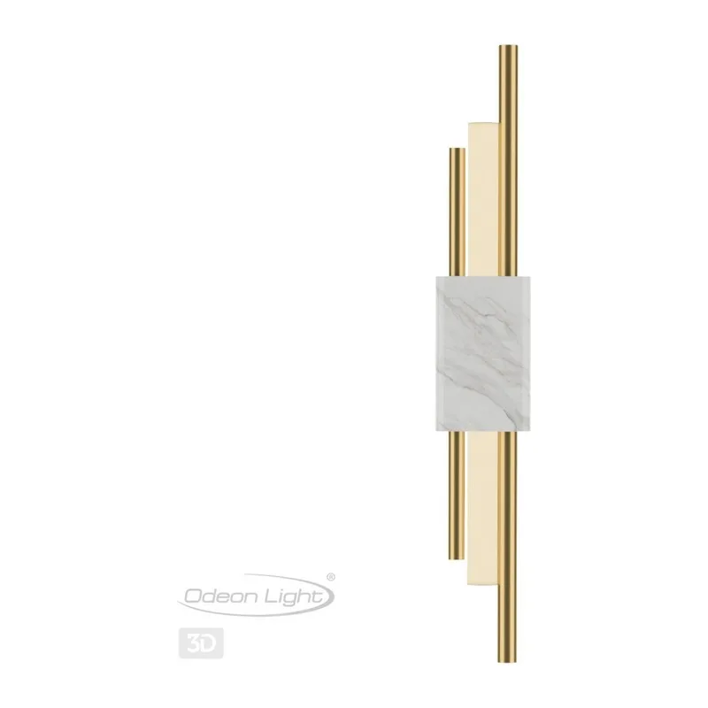 4359/10WL MIDCENT ODL23 175 белый мрамор/золотистый металл Настенный светильник IP20 LED 10W 655Лм 3000K MARMI 4