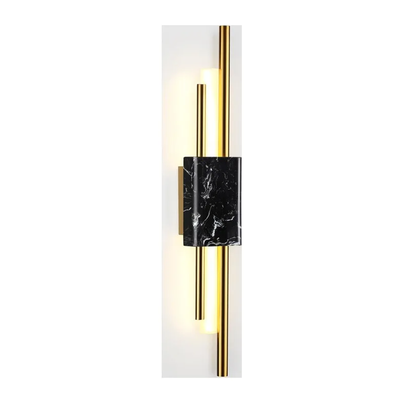 4361/10WL MIDCENT ODL23 175 черный мрамор/золотистый металл Настенный св-к IP20 LED 10W 3000K 625Лм MARMI 2