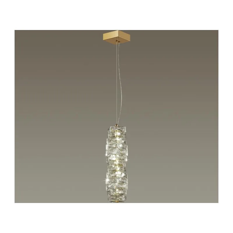 4999/10L HALL ODL23 623 золотой/прозрачный/металл/хрусталь Подвес LED 10W 4000K STRAZA 3