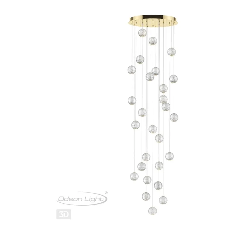 5008/120L L-VISION ODL23 569 золотой/прозрачный/металл/акрил Люстра каскадная LED 120W 4000K 6600Лм CRYSTAL 4
