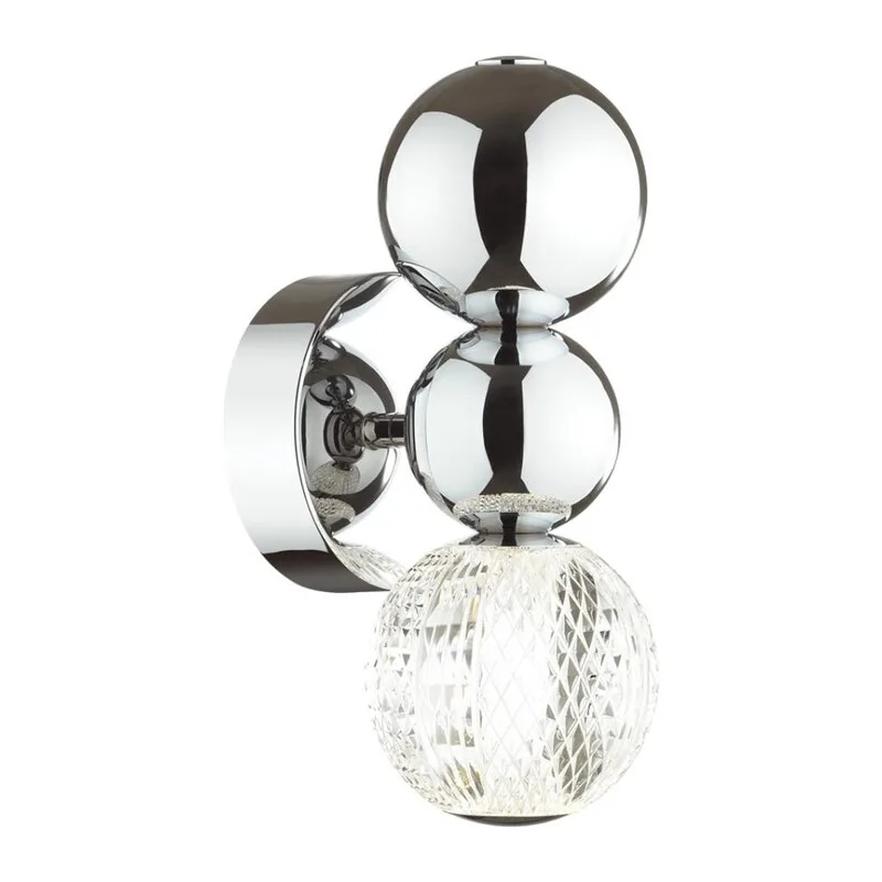 5007/4WL L-VISION ODL23 573 хром/прозрачный/металл/акрил Бра LED 4W 4000K 230Лм CRYSTAL
